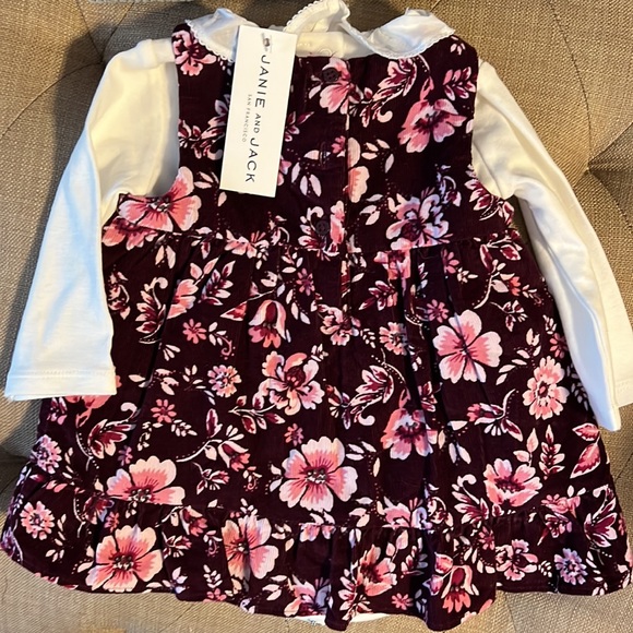 Janie and Jack Corduroy Floral Dress - Picture 6 of 6